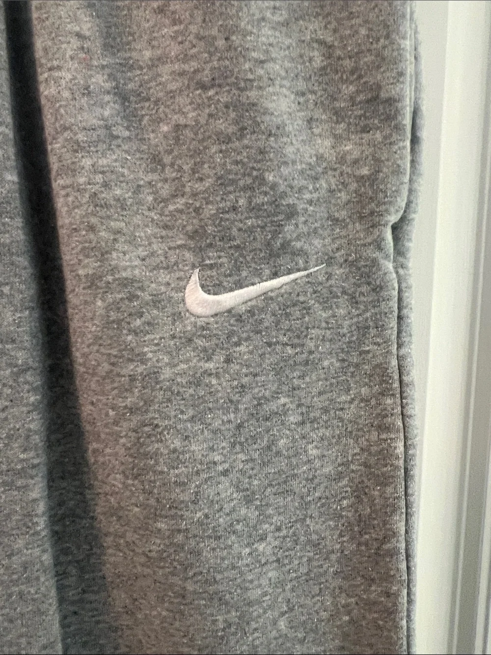 Nike Gray Kids Sweatpants with White Swoosh